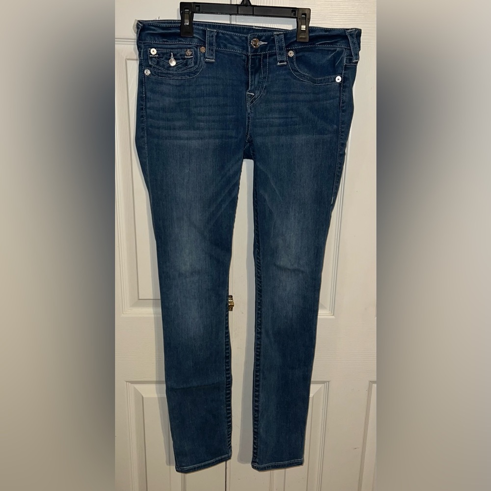 True Religion skinny jeans size 31 light blue